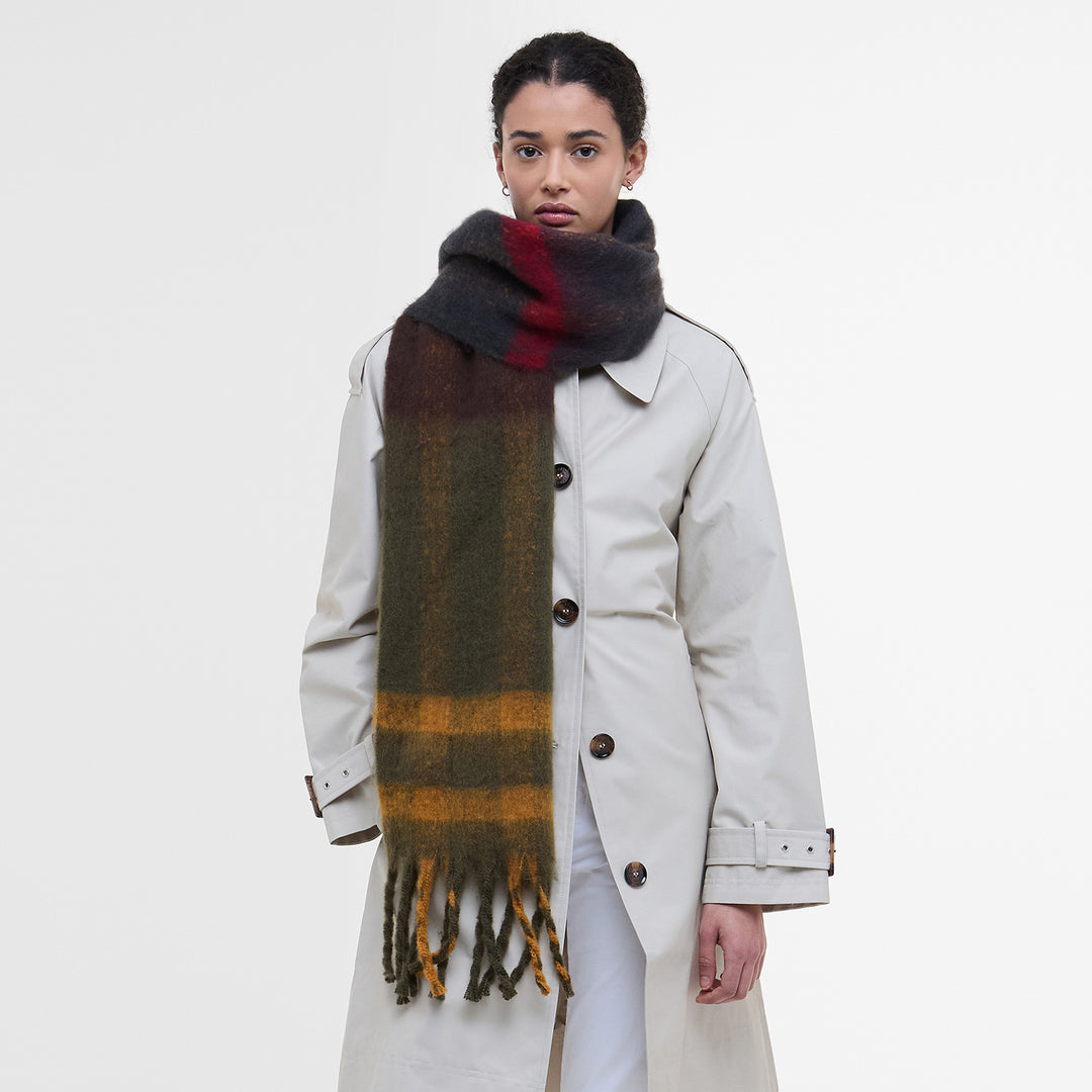 Barbour Ladies Isla Tartan Boucle Scarf