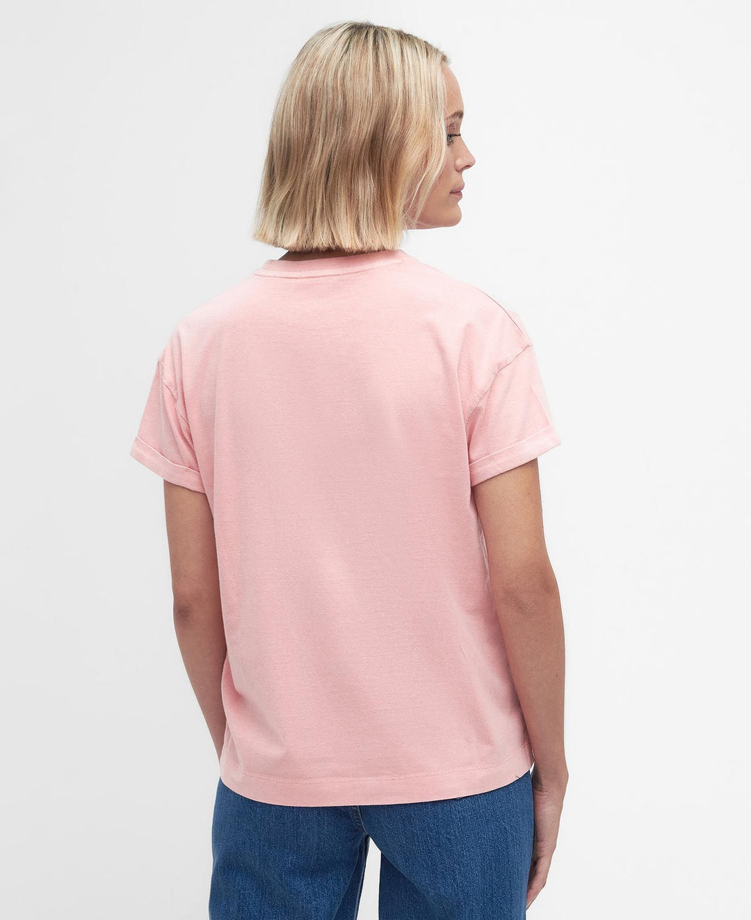Barbour Ladies Sandgate T-shirt in Pink#Pink