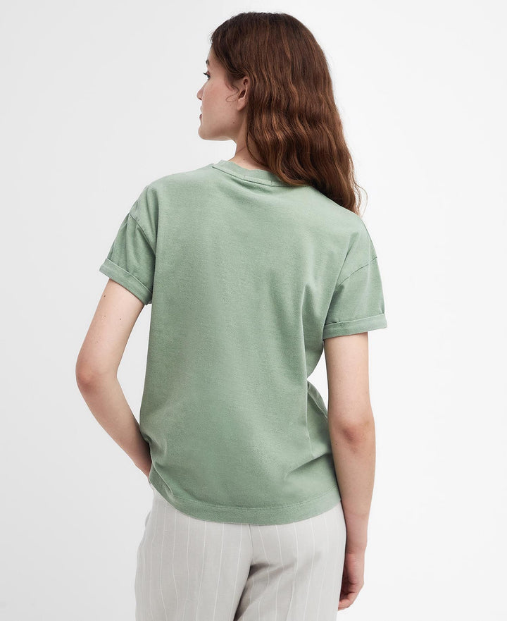 Barbour Ladies Sandgate T-shirt in Light Green#Light Green