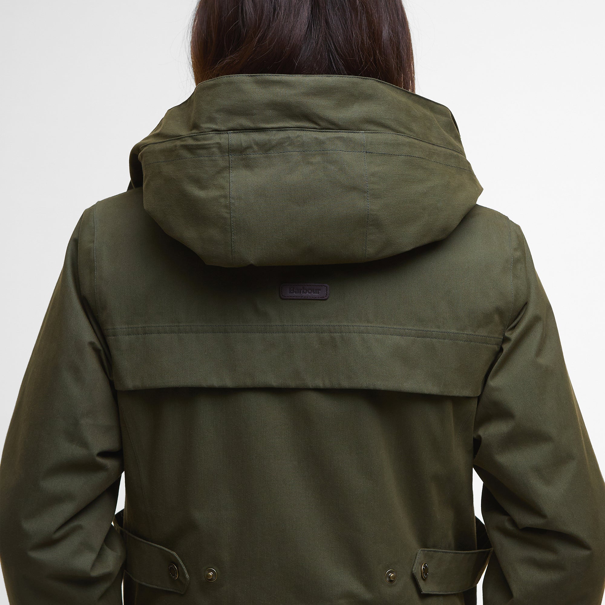 Barbour Ladies Bamburgh Waterproof Jacket - Olive/Classic