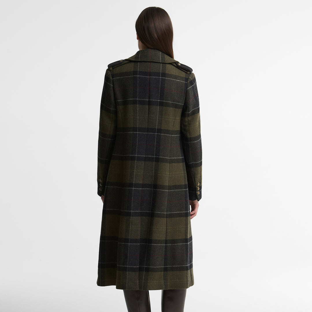 Barbour Ladies Cottesmore Checked Wool Coat