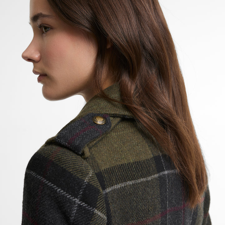 Barbour Ladies Cottesmore Checked Wool Coat