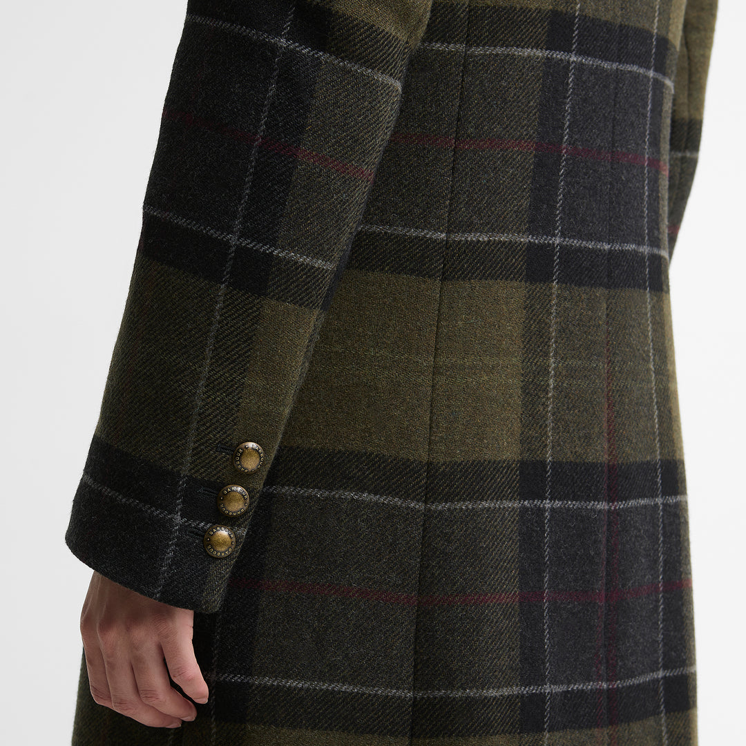 Barbour Ladies Cottesmore Checked Wool Coat