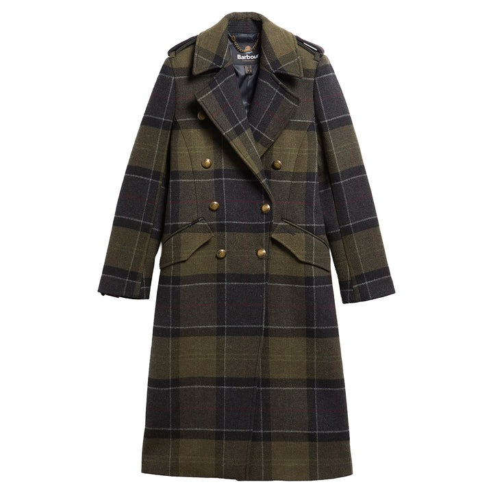 Barbour Ladies Cottesmore Checked Wool Coat