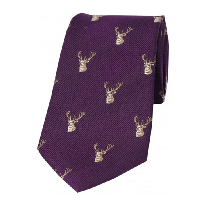 Latham & Taylor Mens Shooting Tie - Stags Head