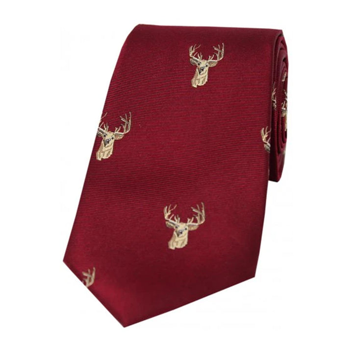 Latham & Taylor Mens Shooting Tie - Stags Head