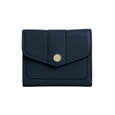 Fairfax & Favor Langford Button Purse - Teal Leather