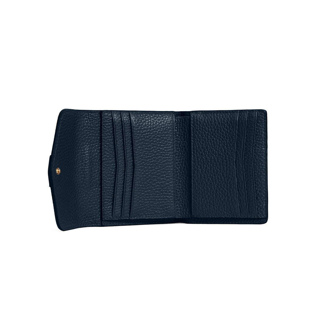Fairfax & Favor Langford Button Purse - Teal Leather