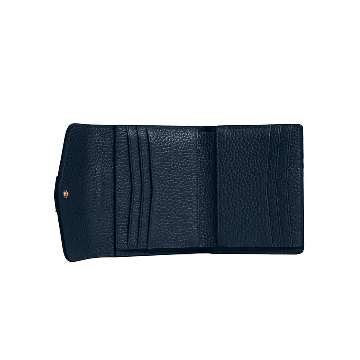 Fairfax & Favor Langford Button Purse - Teal Leather