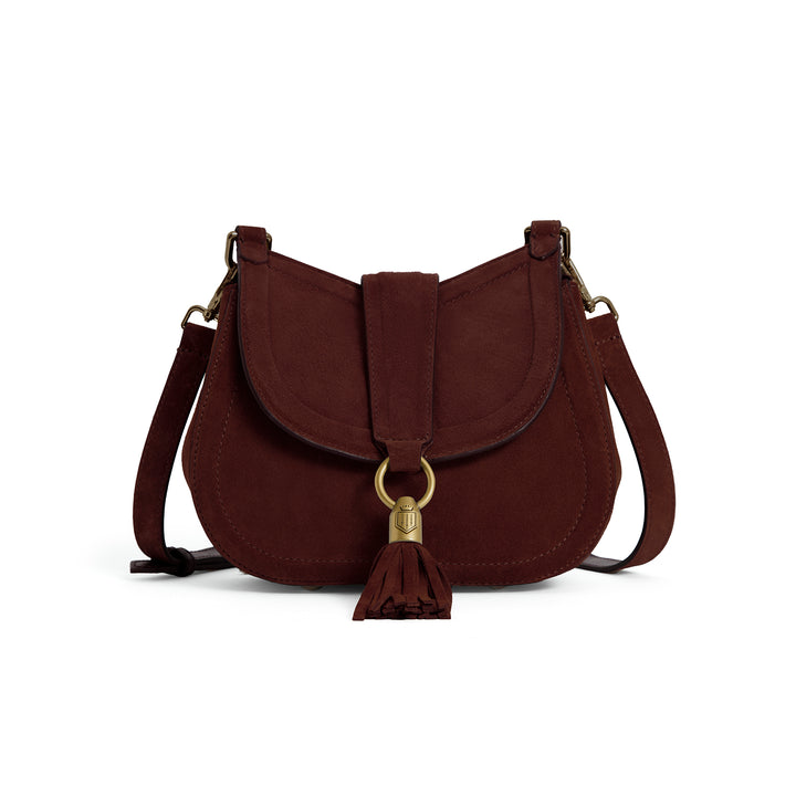 Fairfax & Favor Langham Messenger Bag - Port Suede