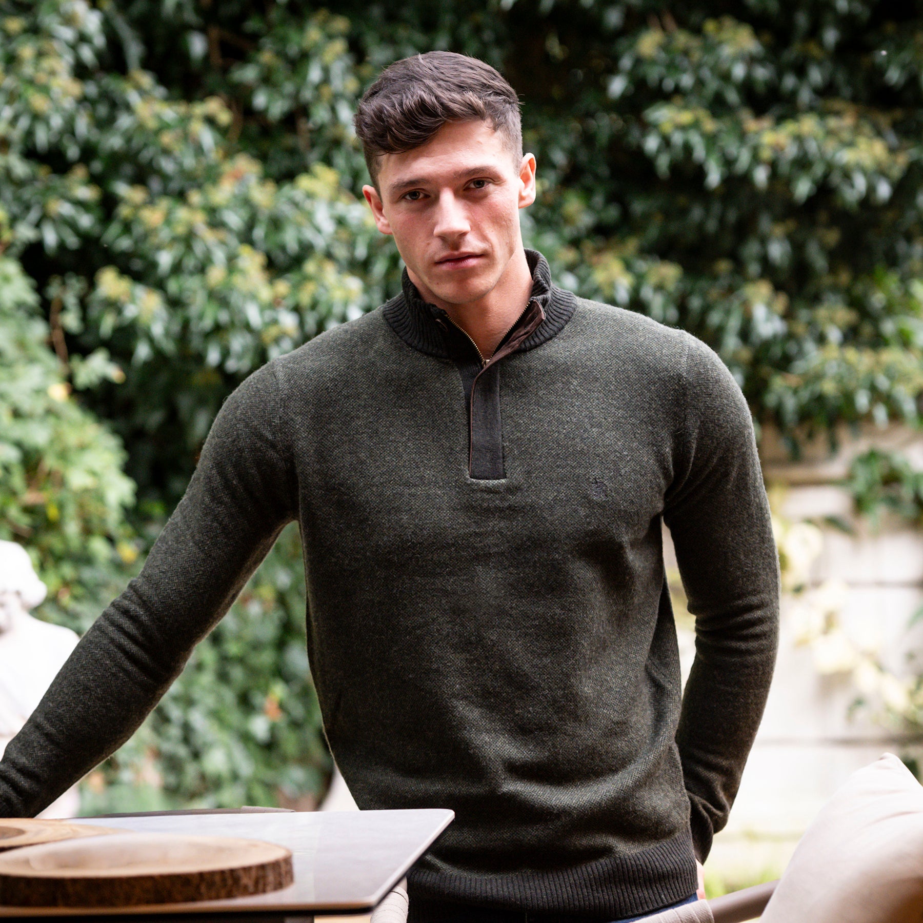 Man wearing Joules jumper