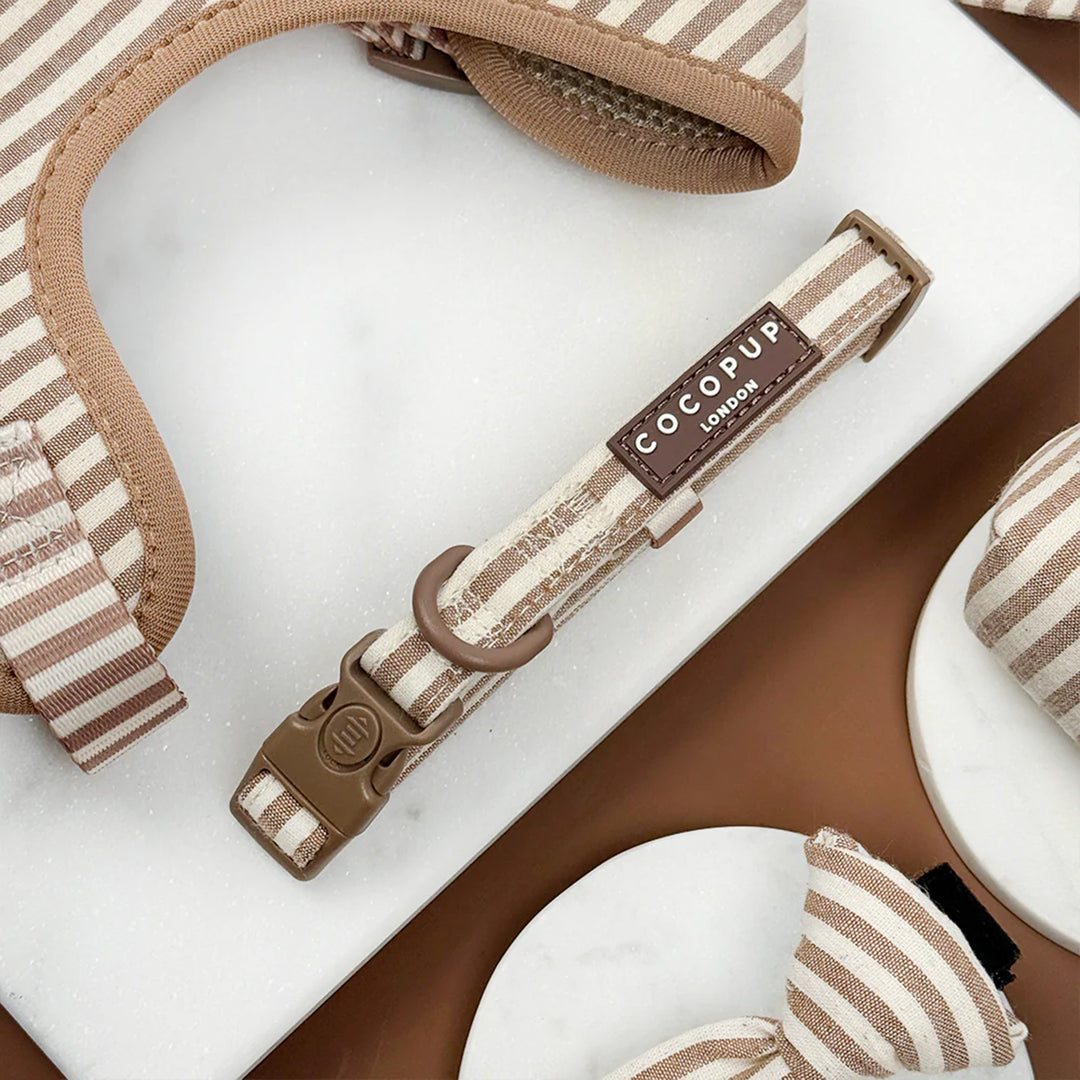 Cocopup London Linen Stripes Collar