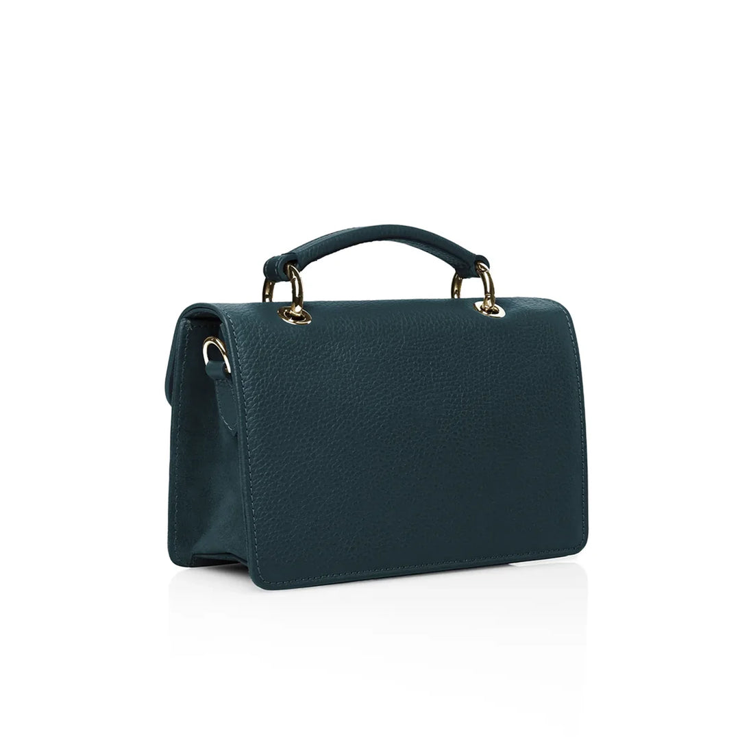 Fairfax & Favor Loxley Mini Cross Body Bag - Teal Suede
