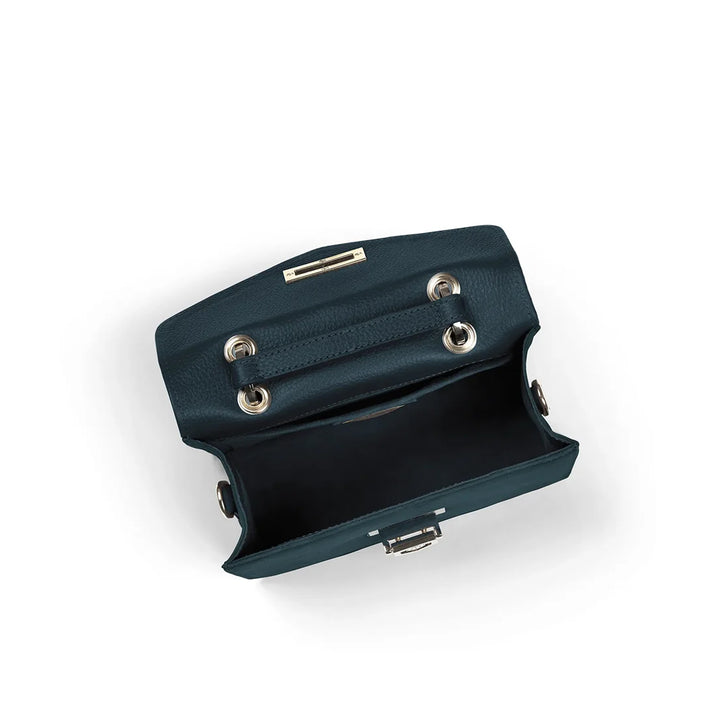 Fairfax & Favor Loxley Mini Cross Body Bag - Teal Suede