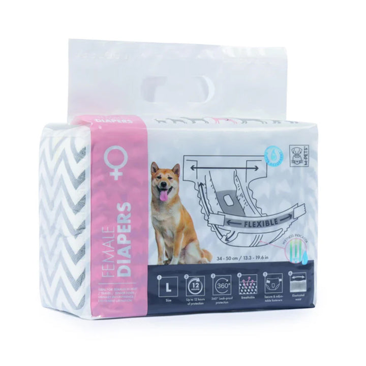 M-PETS Female Dog Diapers#Large