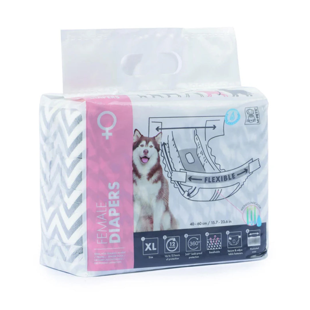 M-PETS Female Dog Diapers#X Large