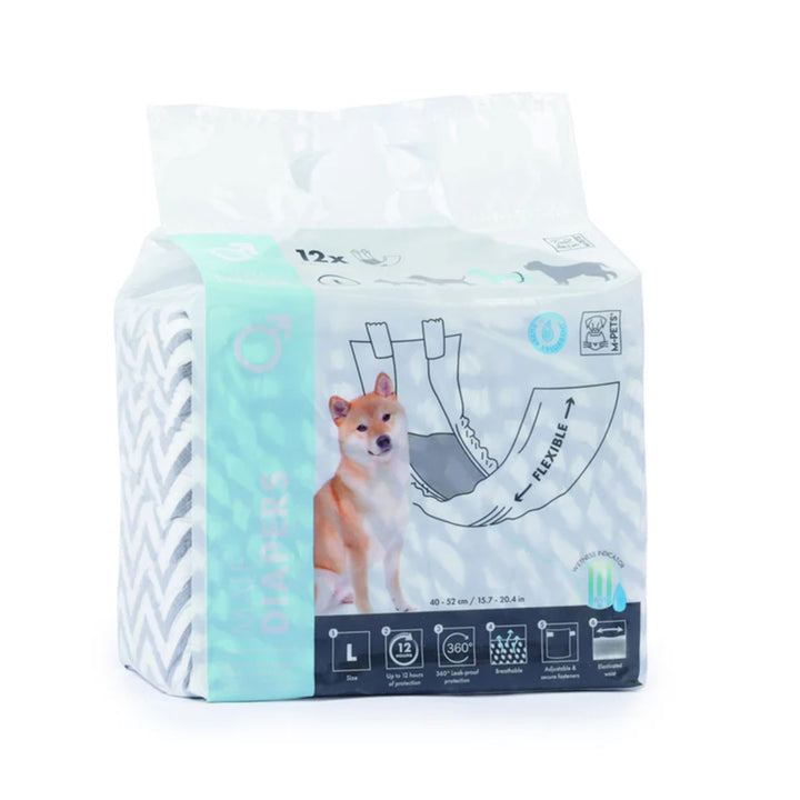 M-PETS Male Dog Diapers#Large