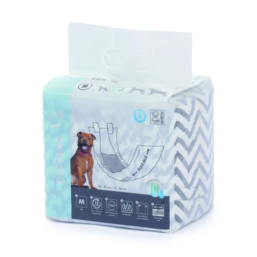 M-PETS Male Dog Diapers#Medium