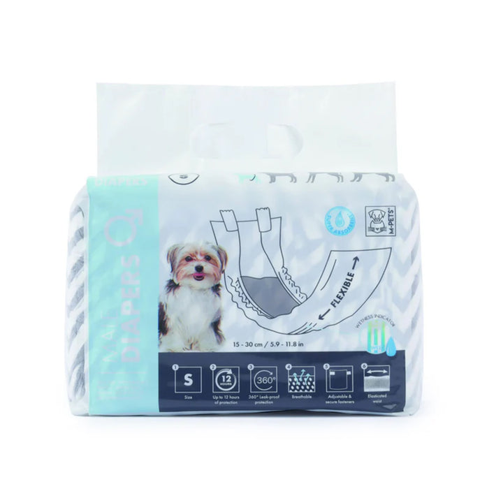 M-PETS Male Dog Diapers#Small