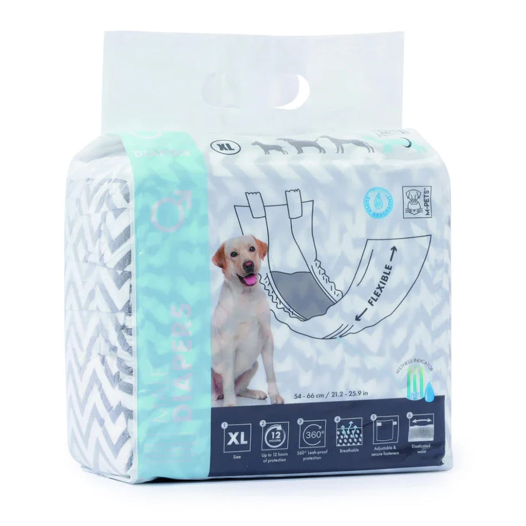 M-PETS Male Dog Diapers#X Large