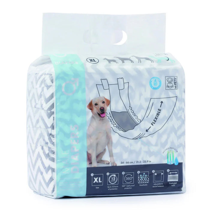 M-PETS Male Dog Diapers#X Large