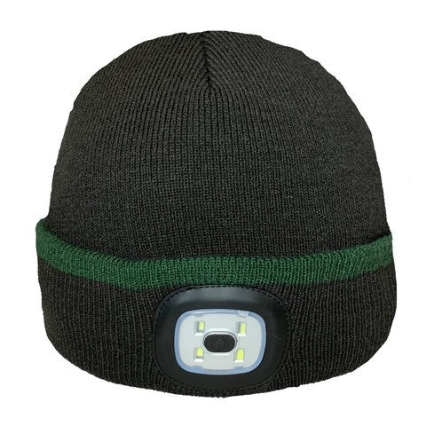 Platinum Classic Unisex Plain LED Beanie#Forest