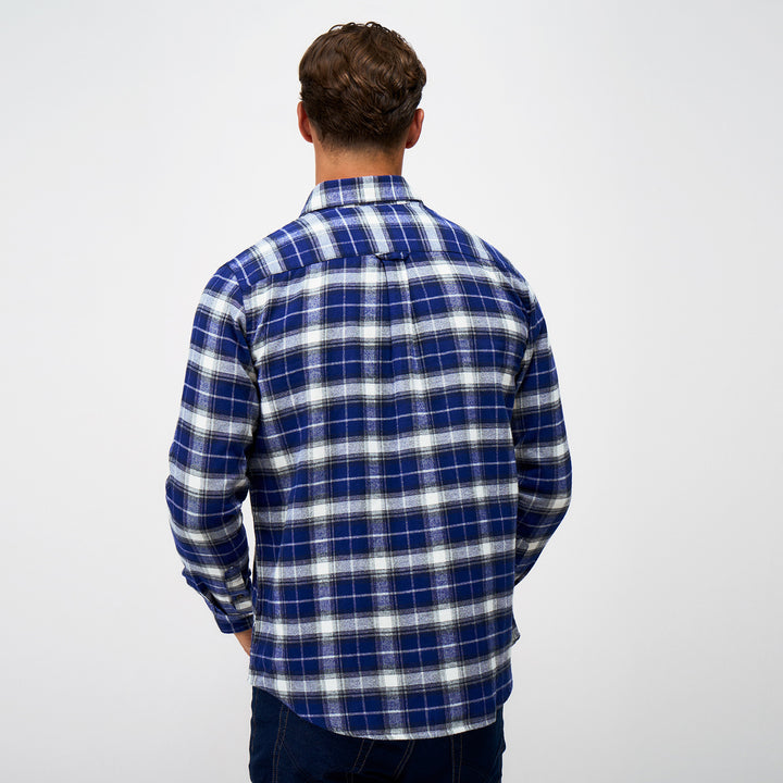 Crew Mens Flannel Check Classic Fit Shirt
