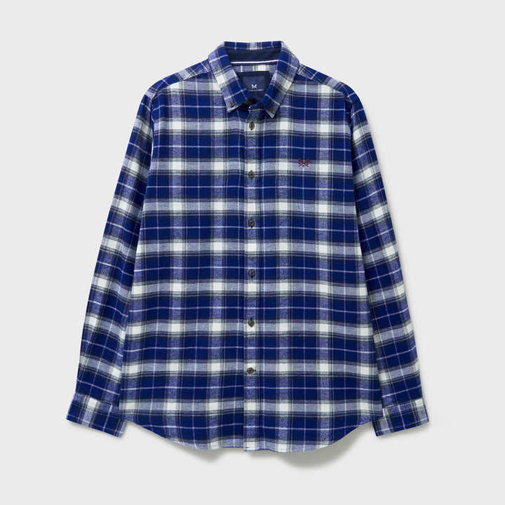 Crew Mens Flannel Check Classic Fit Shirt