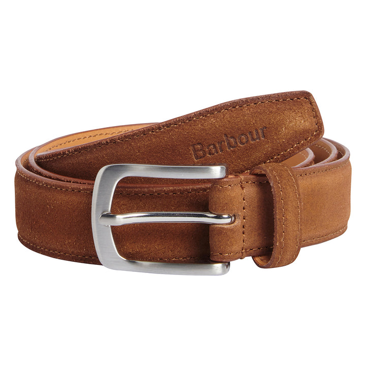 Barbour Mens Spey Suede Leather Belt