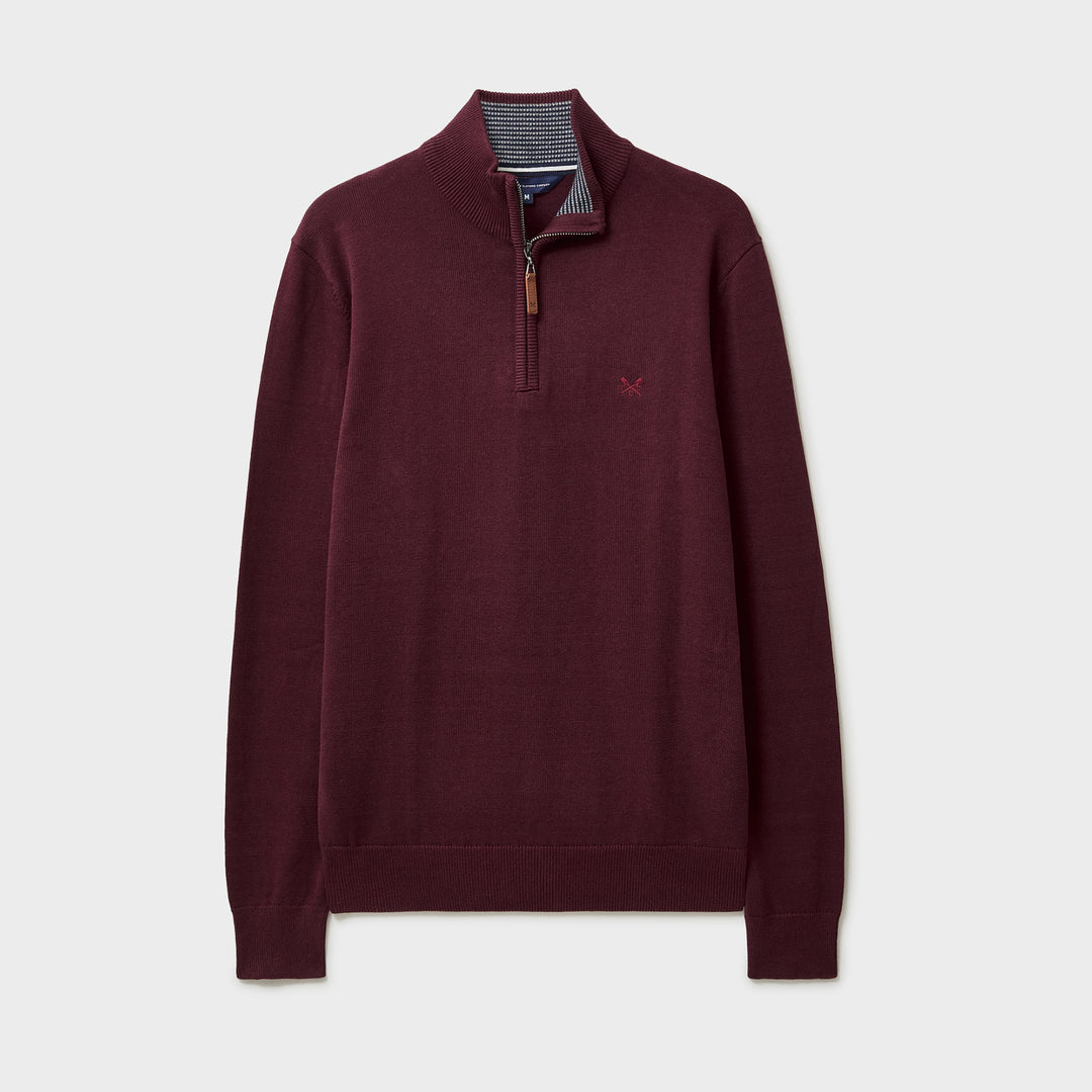 Crew Mens Organic Cotton Half Zip Jumper