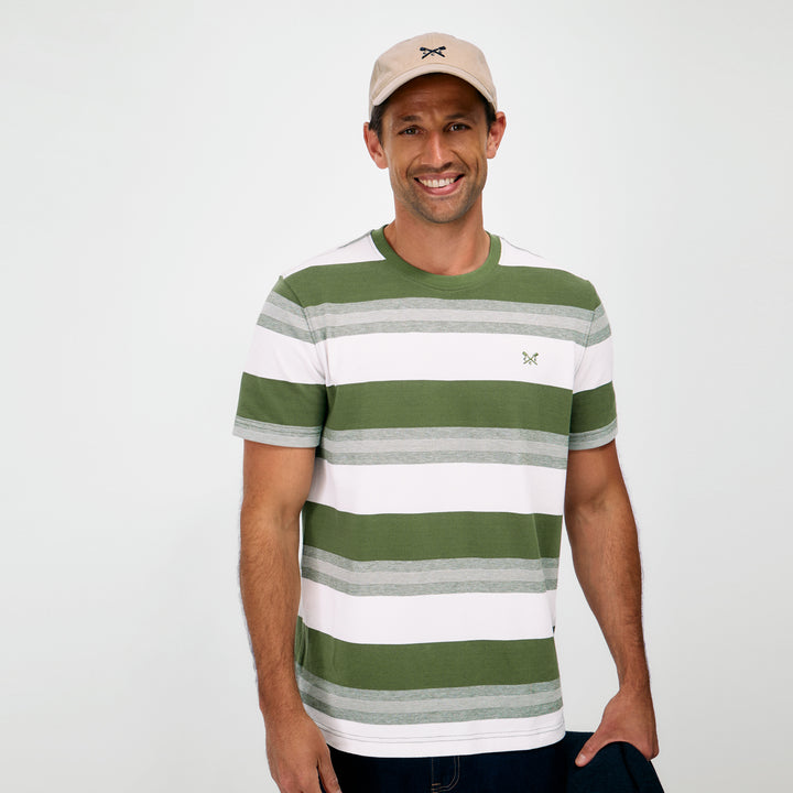 Crew Mens Interest Stripe Oxford Tee