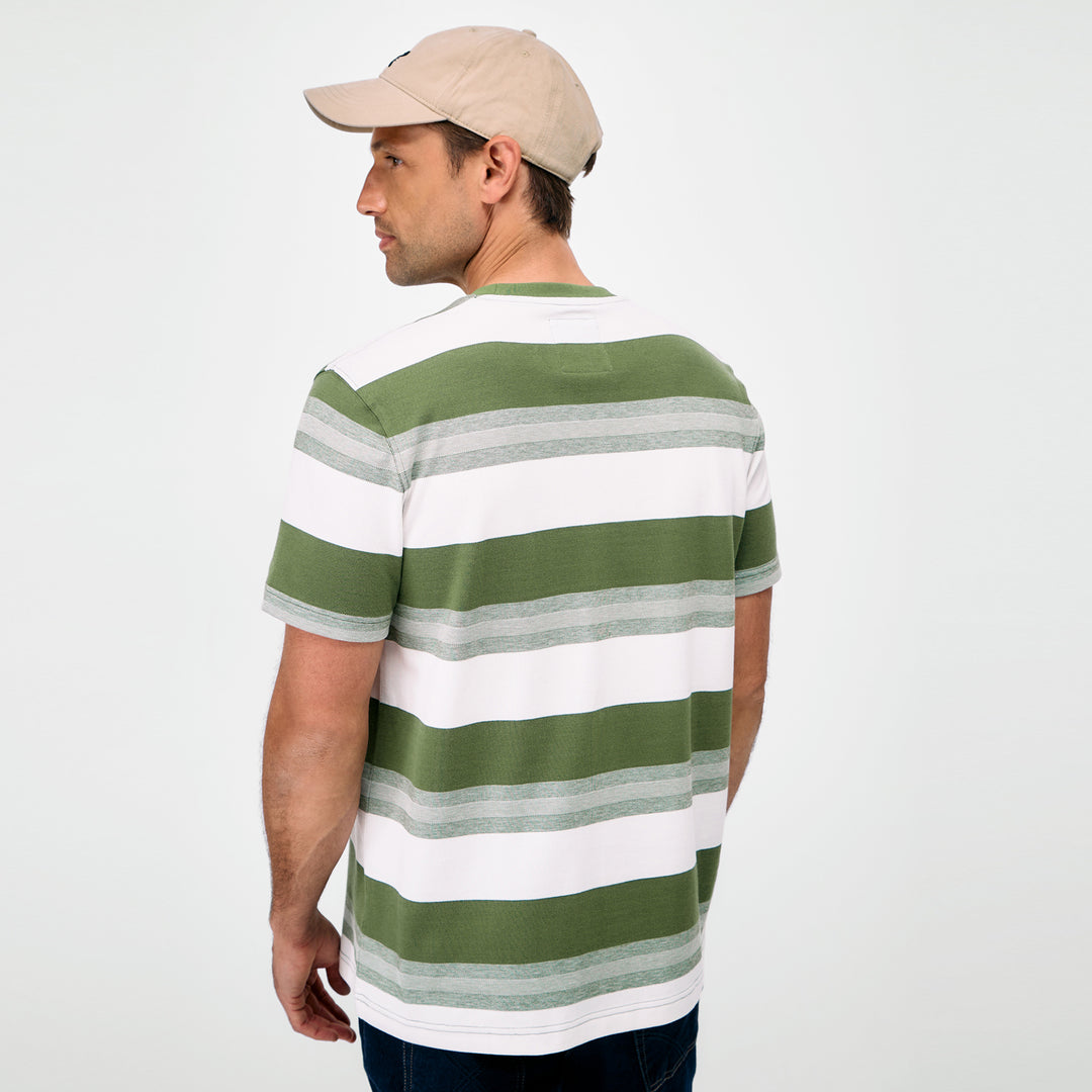 Crew Mens Interest Stripe Oxford Tee