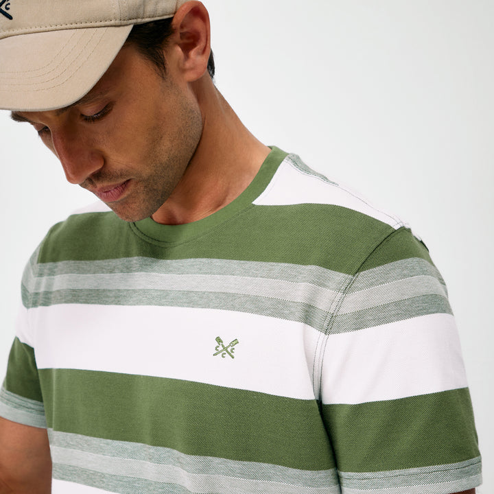 Crew Mens Interest Stripe Oxford Tee