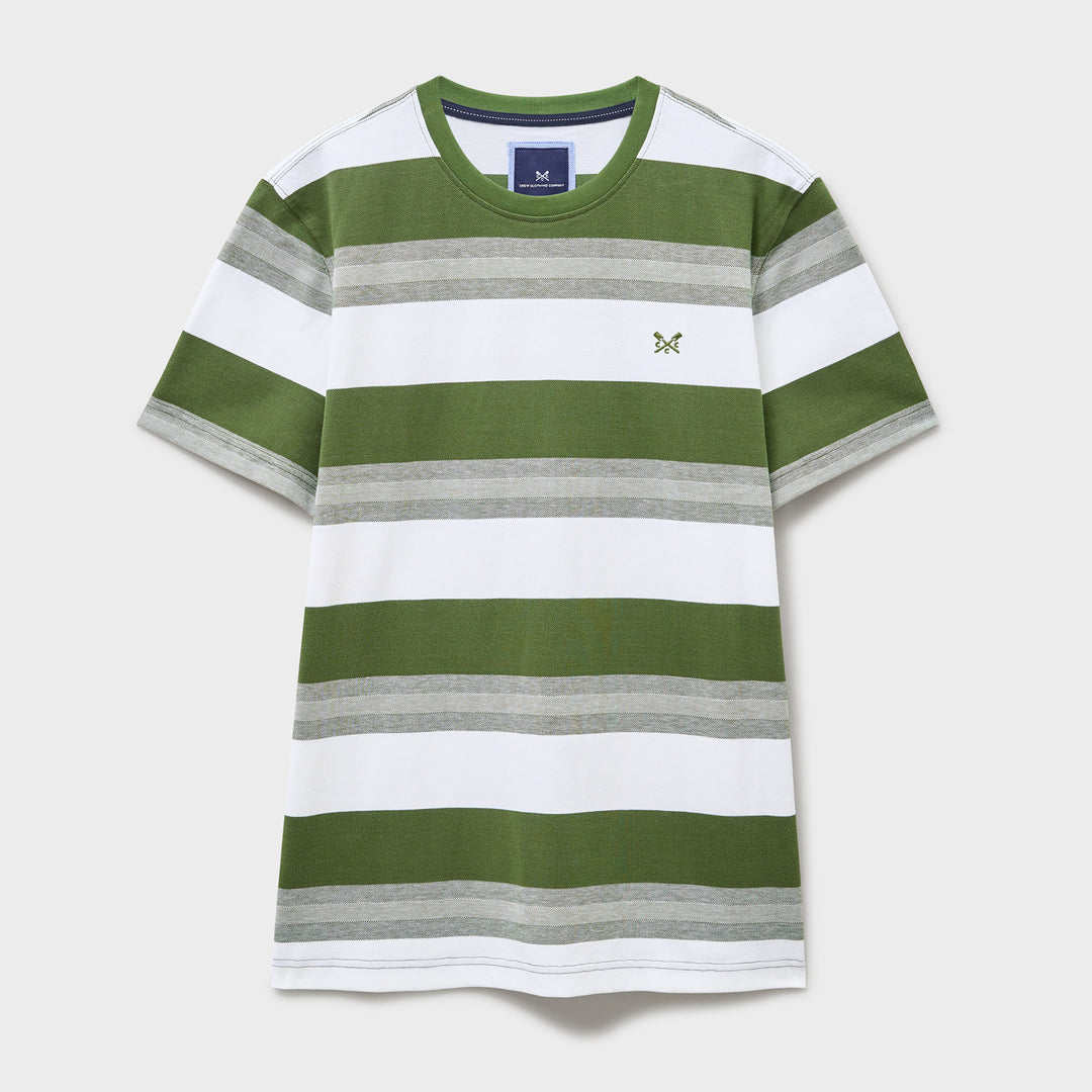 Crew Mens Interest Stripe Oxford Tee
