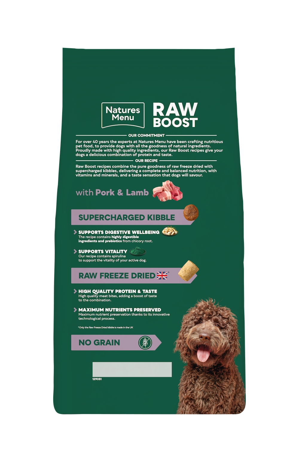 Natures Menu Raw Boost with Pork & Lamb