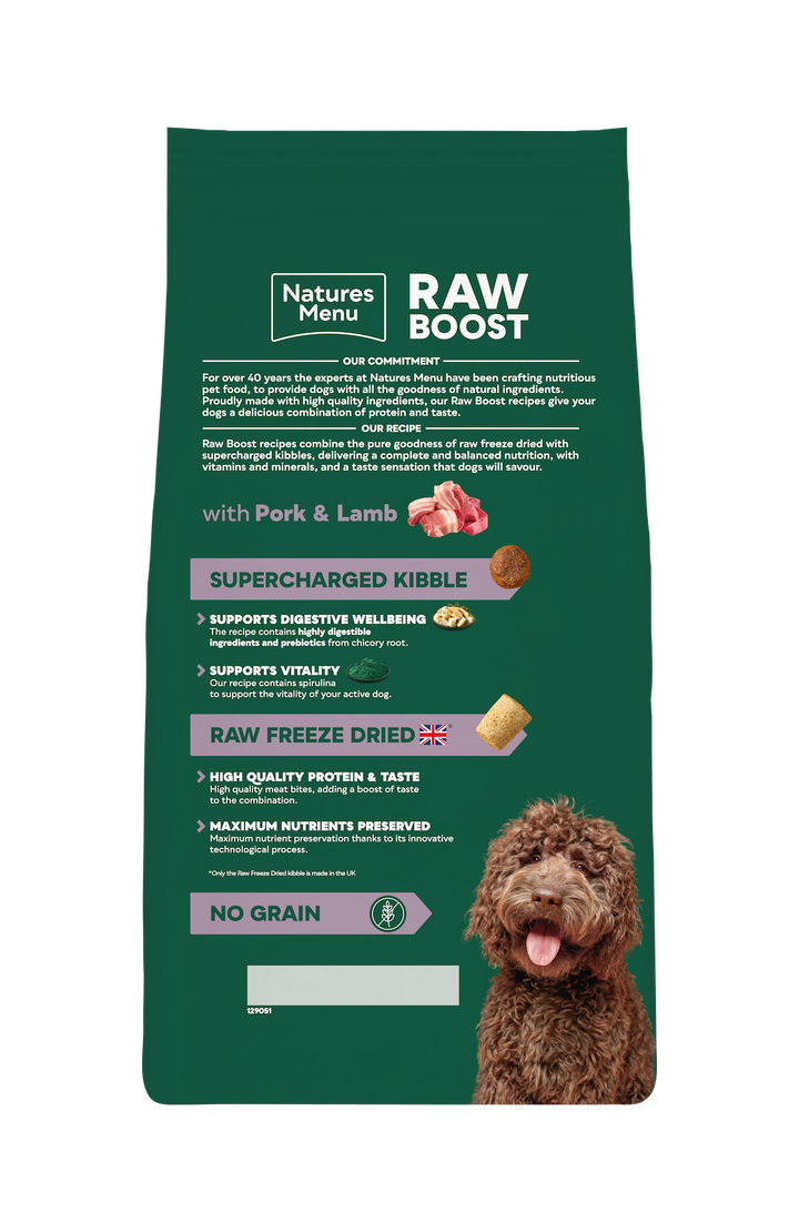 Natures Menu Raw Boost with Pork & Lamb