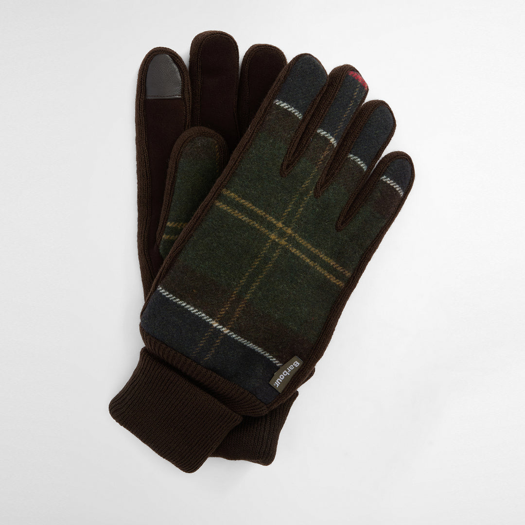 Barbour Mens Hackney Tartan Gloves