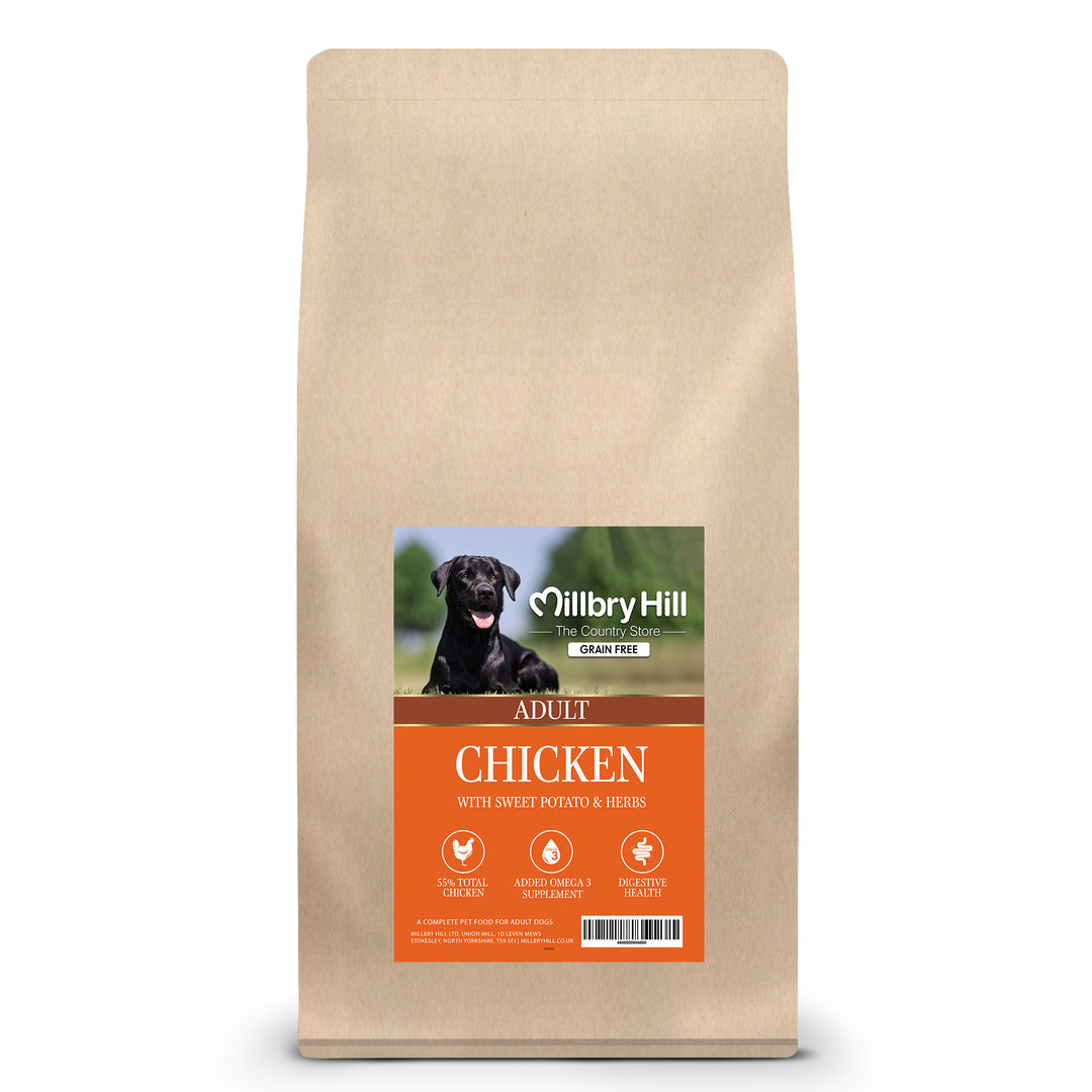 Millbry Hill Grain Free Adult Dog with Chicken, Sweet Potato & Herbs