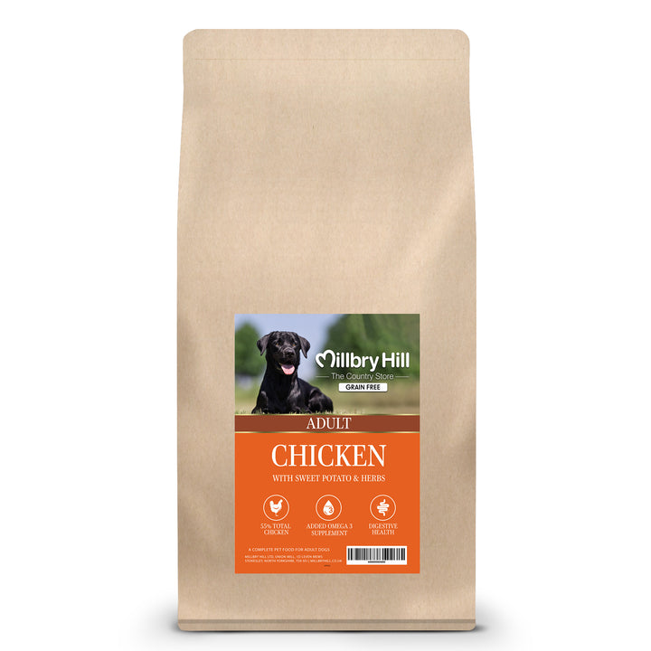 Millbry Hill Grain Free Adult Dog with Chicken, Sweet Potato & Herbs