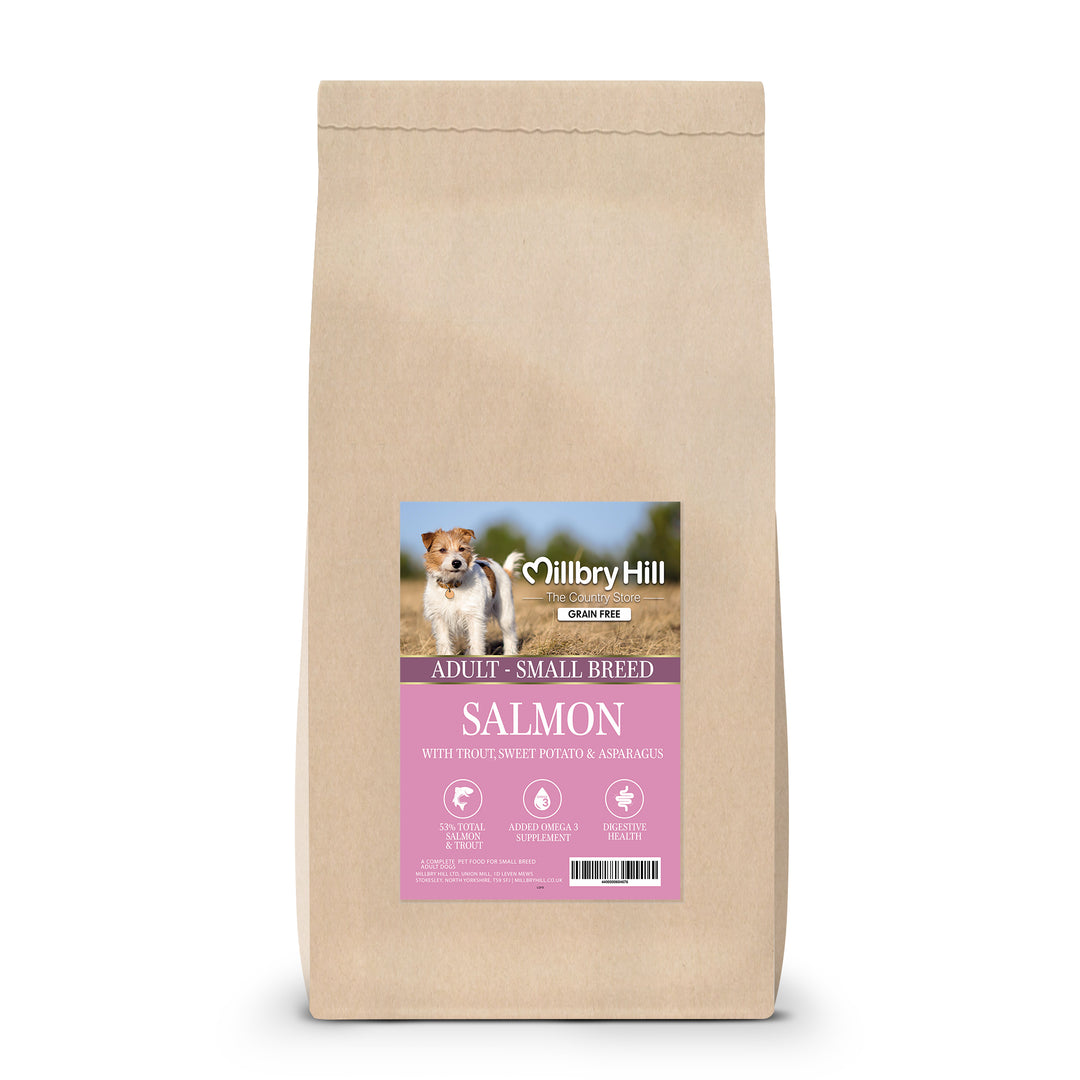 Millbry Hill Grain Free Adult Small Breed Dog with Salmon, Trout, Sweet Potato & Asparagus