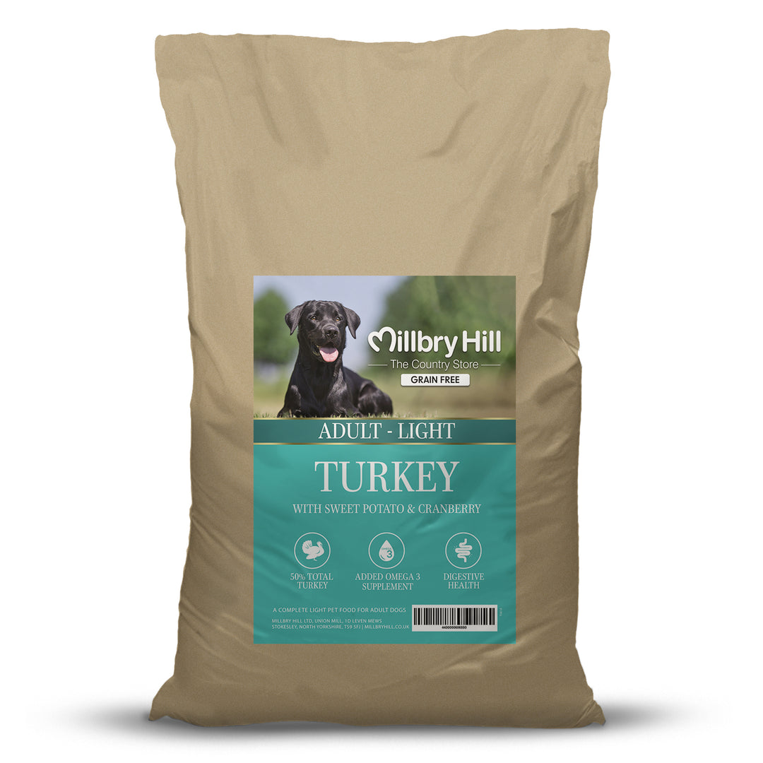 Millbry Hill Grain Free Dog Light Turkey with Sweet Potato & Cranberry