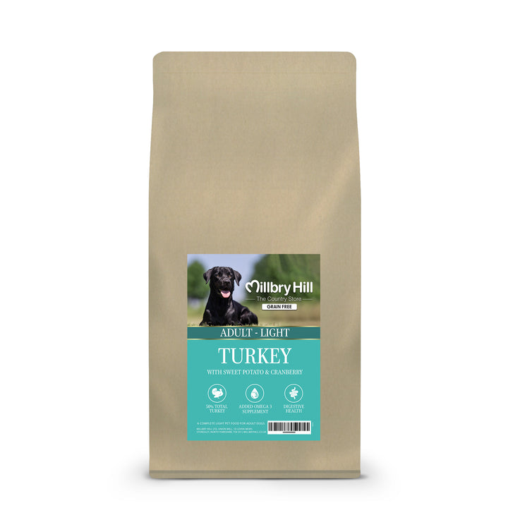 Millbry Hill Grain Free Dog Light Turkey with Sweet Potato & Cranberry