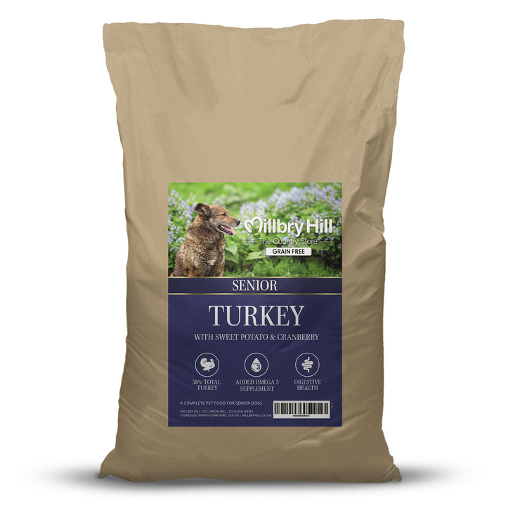 Millbry Hill Grain Free Dog Senior Turkey Sweet Potato & Cranberry