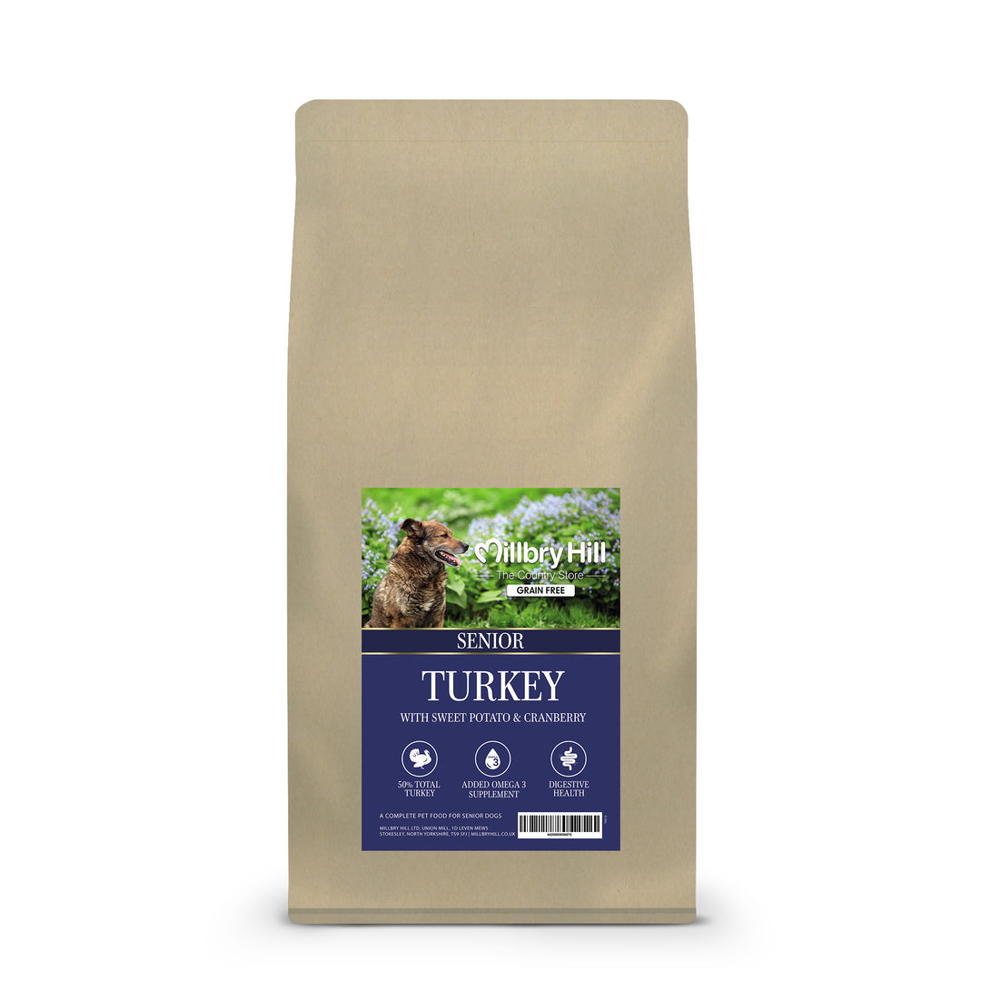 Millbry Hill Grain Free Dog Senior Turkey Sweet Potato & Cranberry