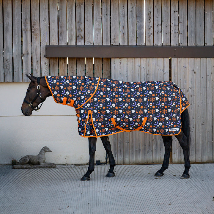Millbry Hill Halloween Print 100g Detach-A-Neck Turnout Rug