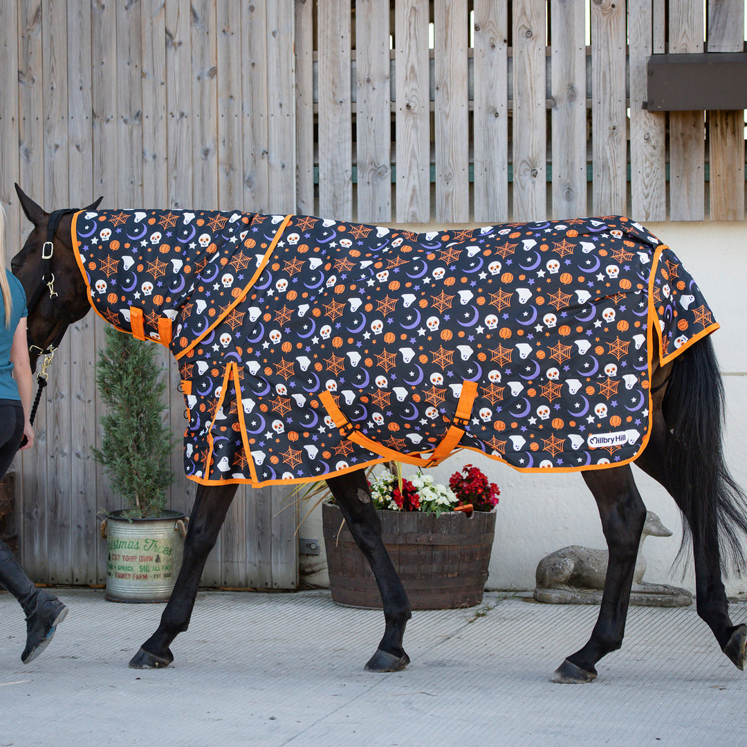 Millbry Hill Halloween Print 100g Detach-A-Neck Turnout Rug