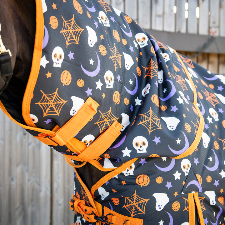 Millbry Hill Halloween Print 100g Detach-A-Neck Turnout Rug