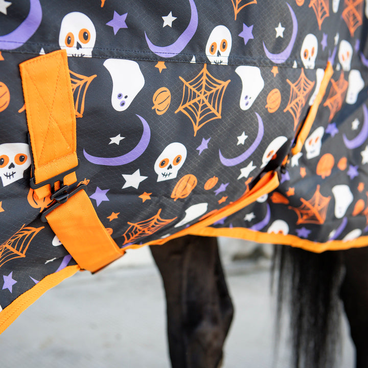 Millbry Hill Halloween Print 100g Detach-A-Neck Turnout Rug