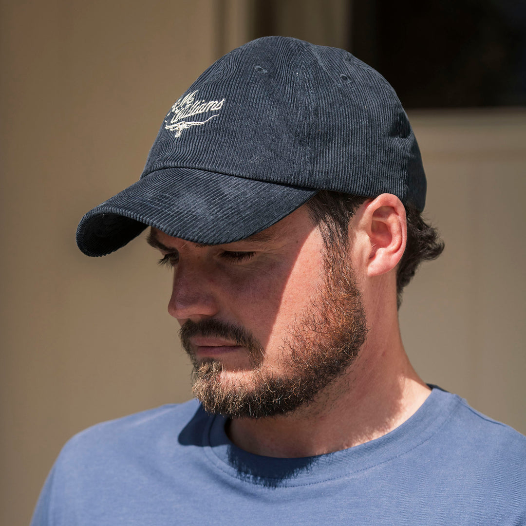 R M Williams Mens Script Longhorn Cord Cap
