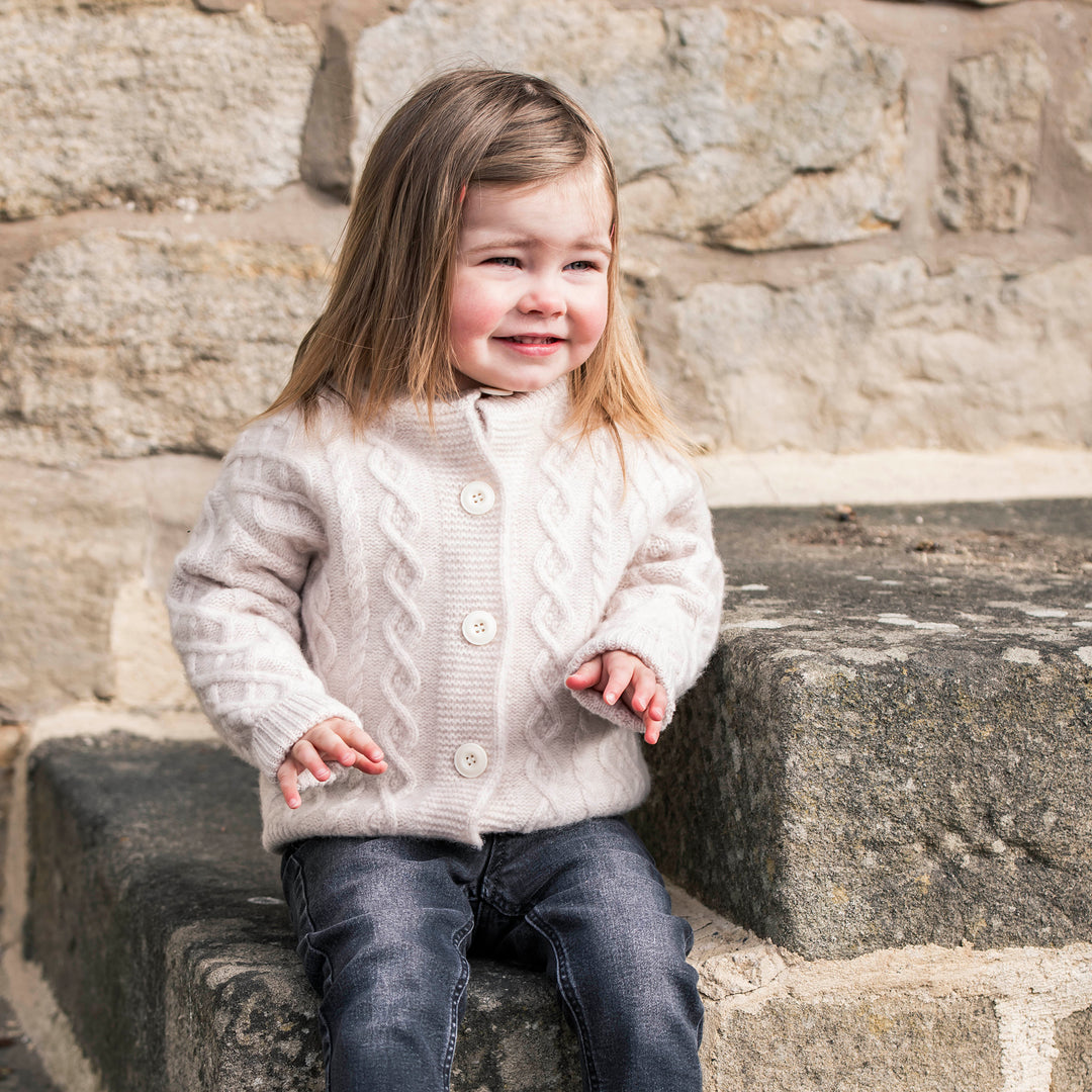 The Little Stamford Cable Knit Cardigan